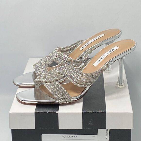 Aquazzura Gatsby Embellished Mules size 40 - Picture 11 of 14